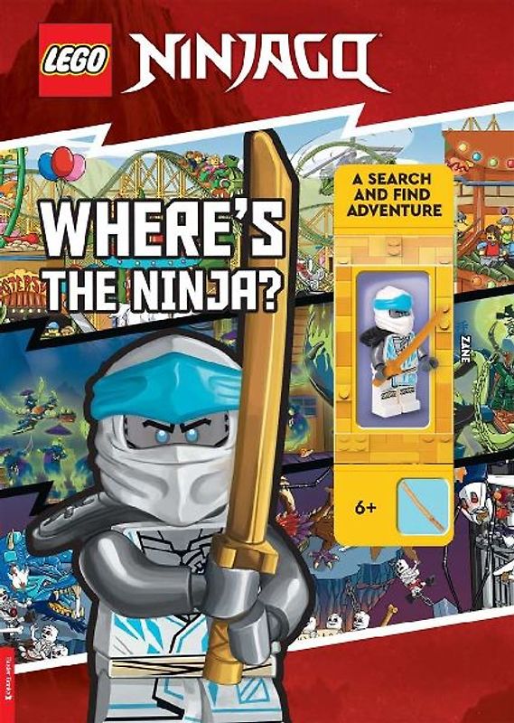 LEGO® NINJAGO®: Where's the Ninja? A Search and Find Adventure (with Zane minifigure)