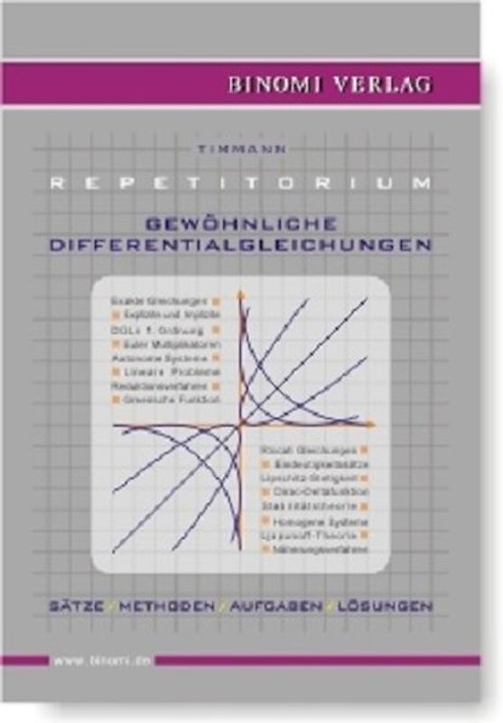 Repetitorium Gewöhnliche Differentialgleichungen