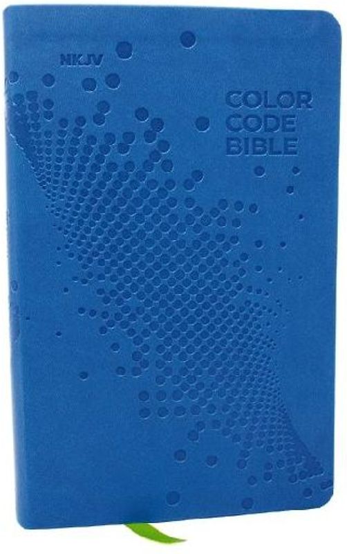 Nkjv, Color Code Bible for Kids, Blue Leathersoft, Comfort Print