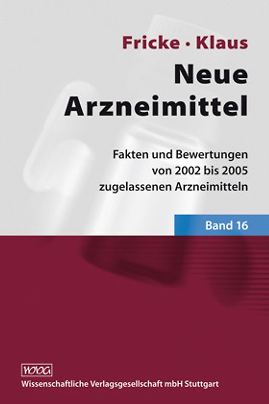 Neue Arzneimittel, Band 16
