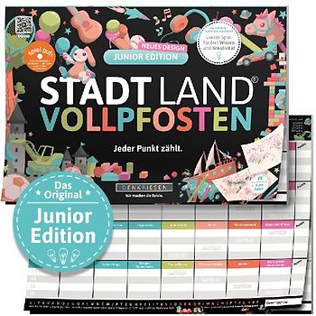 STADT LAND VOLLPFOSTEN® - JUNIOR EDITION - Für Kinder und Jugendliche