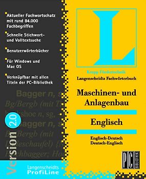 Fachwörterbuch Englisch: Maschinen- und Anlagenbau - Version 2.0 MacOS