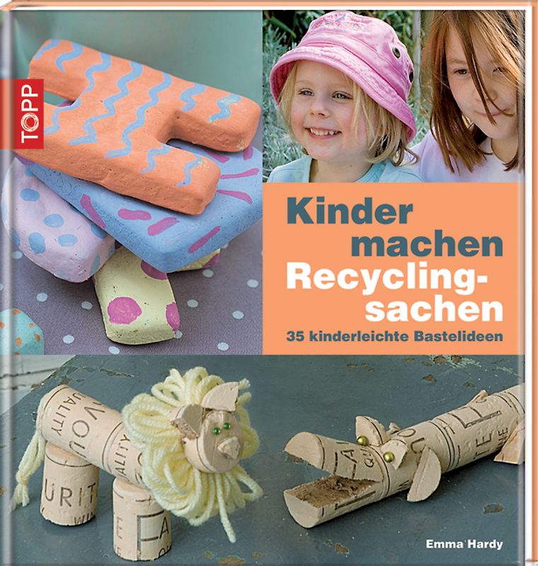 Kinder machen Recyclingsachen