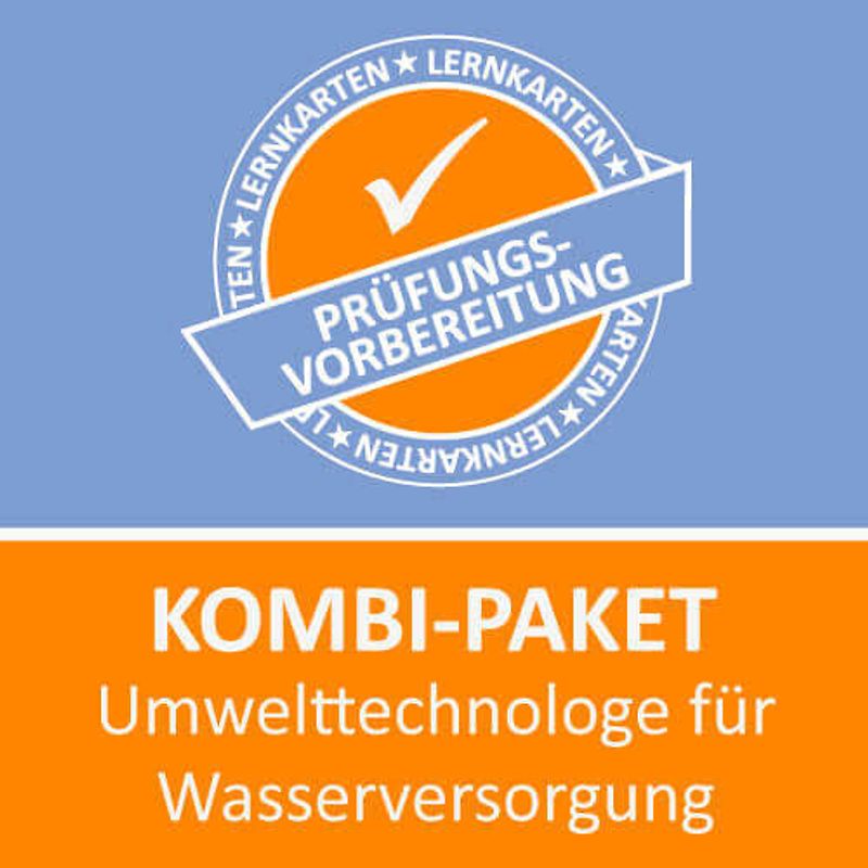Kombi-Paket Umwelttechnologe für Wasserversorgung - Lernkarten