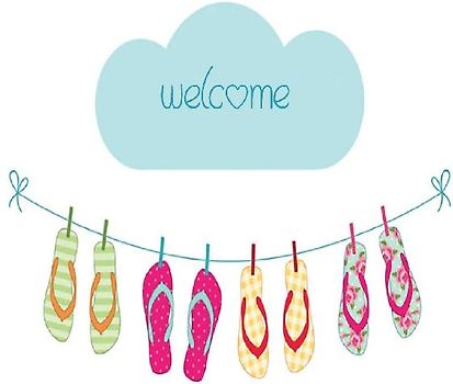 Welcome, Guest Book, Guests Comments, Visitors Book, Vacation Home Guest Book, Beach House Guest Book, Comments Book, Visitor Book, Holiday Home, Retreat Centers, Family Holiday Guest Book, flip flops (Hardback)