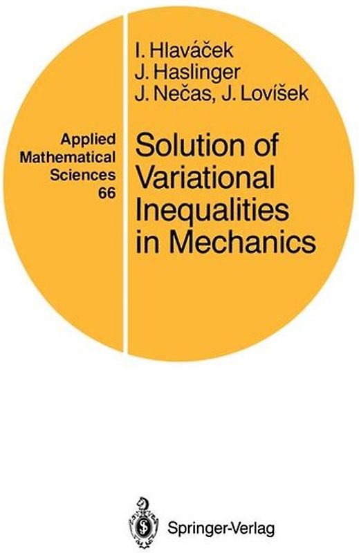 Solution of Variational Inequalities in Mechanics