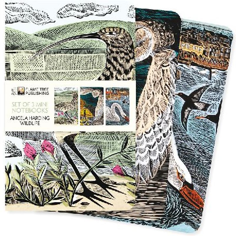 Angela Harding: Wildlife Set of 3 Mini Notebooks