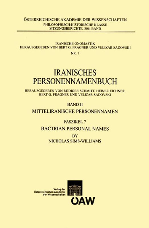 Bactrian Personal Names
