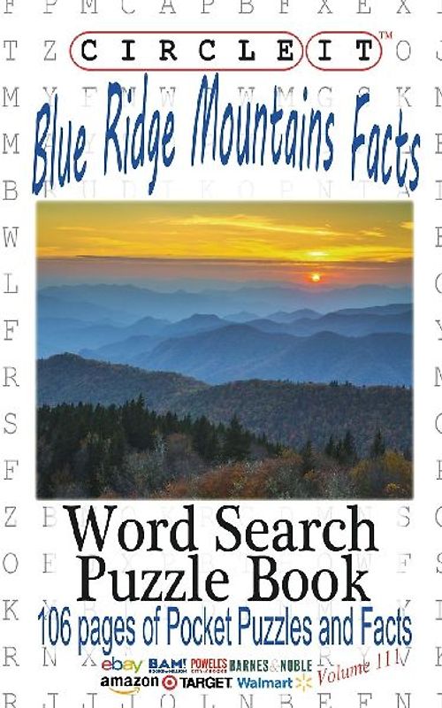 Circle It, Blue Ridge Mountains Facts, Word Search, Puzzle Book
