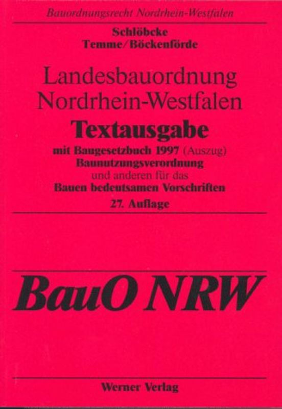 Landesbauordnung Nordrhein-Westfalen
