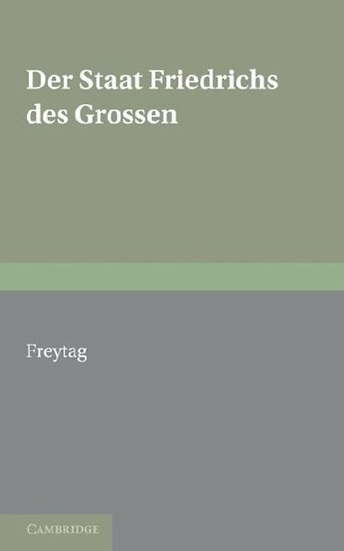 Staat Friedrichs Des Grossen