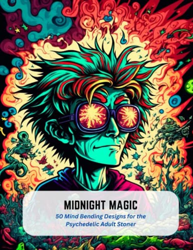Midnight Magic: 50 Mind Bending Designs for the Psychedelic Adult Stoner