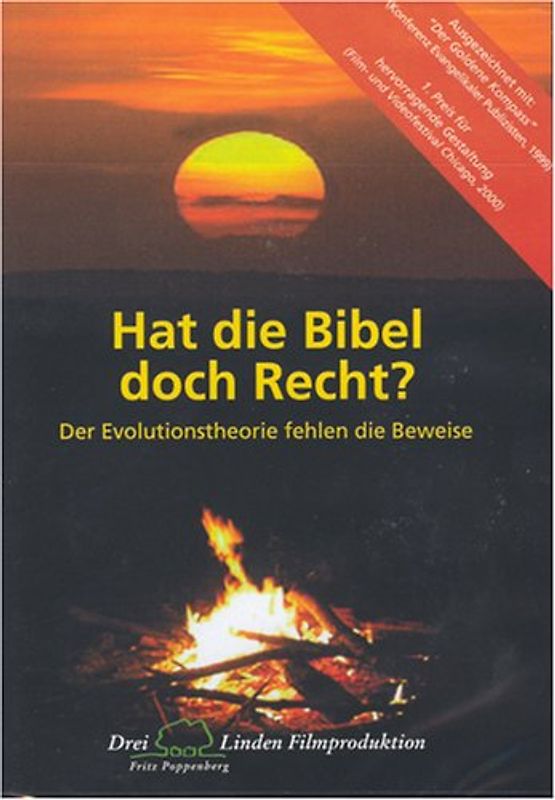 Hat die Bibel doch Recht? - Der Evolutionstheorie fehlen die Beweise DVD