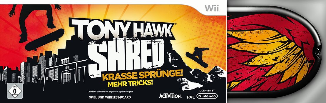 Tony Hawk: SHRED - Skateboard Controller Bundle Nintendo Wii