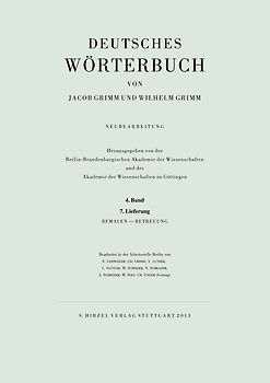 Grimm, Dt. Wörterbuch Neubearbeitung