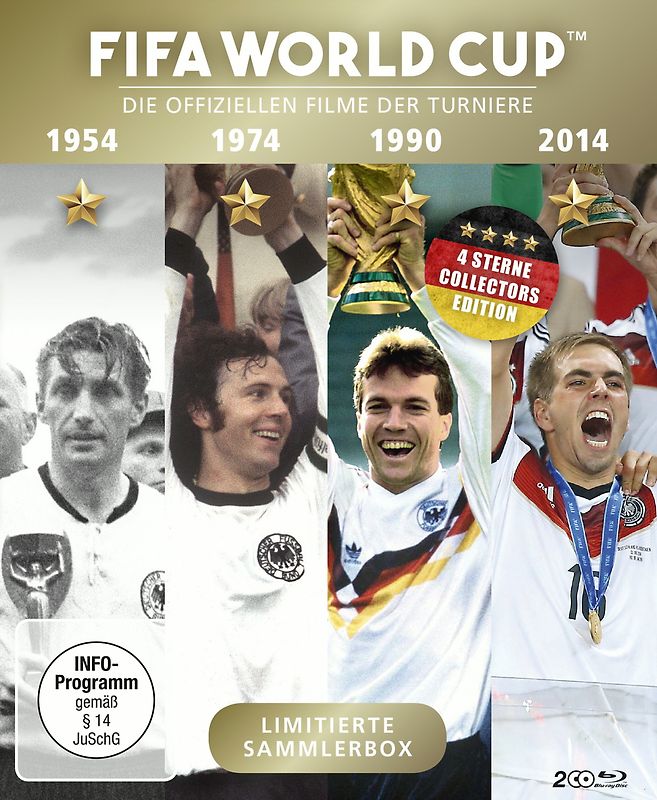 FIFA World Cup - Die offiziellen Filme der Turniere 1954 - 1974 - 1990 - 2014 Blu-ray Disc