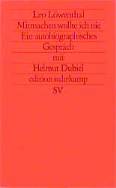 Mitmachen wollte ich nie