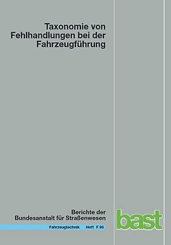 Taxonomie von Fehlhandlungen bei der Fahrzeugführung