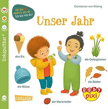 Baby Pixi (unkaputtbar) 118: VE 5 Unser Jahr (5 Exemplare): Ein Bildwörterbuch rund um das Thema Jahreszeiten für Babys ab 12 Monaten (118)