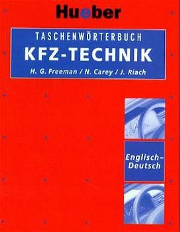 Taschenwörterbuch Kfz-Technik Englisch-Deutsch