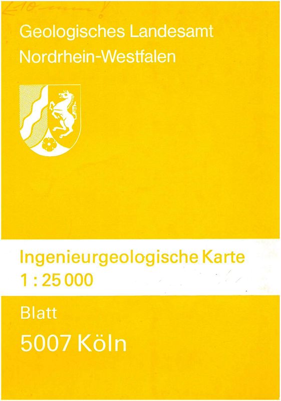Ingenieurgeologische Karten. 1:25000 / Köln