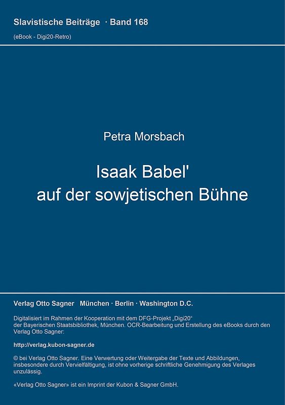 Isaak Babel' auf der sowjetischen Bühne