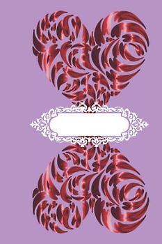 Purple Red Valentine Gift 💜❤️ Romantic Composition Notebook Love Red Hearts ❤️ Great Mauve gift for girl 📕 School College Ruled Journal for College Students