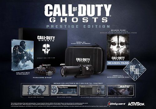 Call of Duty: Ghosts [Prestige Edition, Steelbook, Paracord Armand, Taktische kamera, Internationale Version] Xbox One