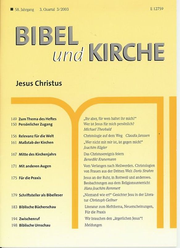 Bibel und Kirche / Jesus Christus
