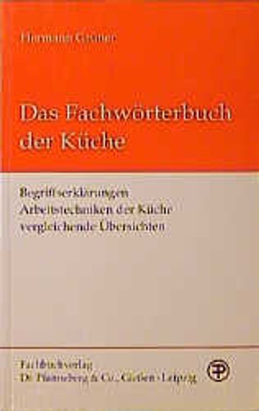 Fachwörterbuch der Küche