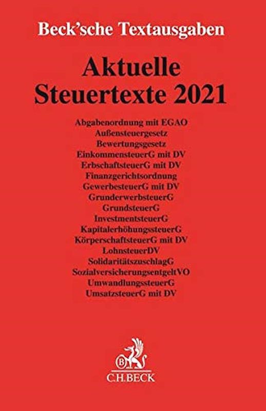 Aktuelle Steuertexte 2021