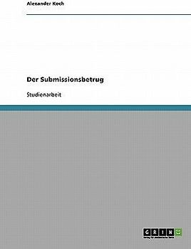 Der Submissionsbetrug