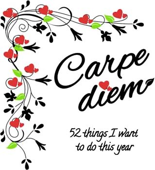 Carpe diem: 52 things I want to do this year