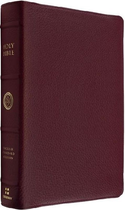 ESV Heirloom Bible, Veritas: Single Column Edition (Calfskin, Bordeaux, Full Yapp)