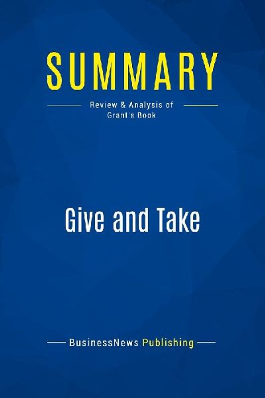 Summary: Give and Take