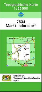 TK25 7634 Markt Indersdorf