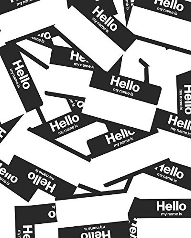 HELLO MY NAME IS: Graffiti Artist Sketchbook Blackbook or Journal 8x10in/120pages