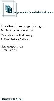 Handbuch zur Regensburger Verbundklassifikation