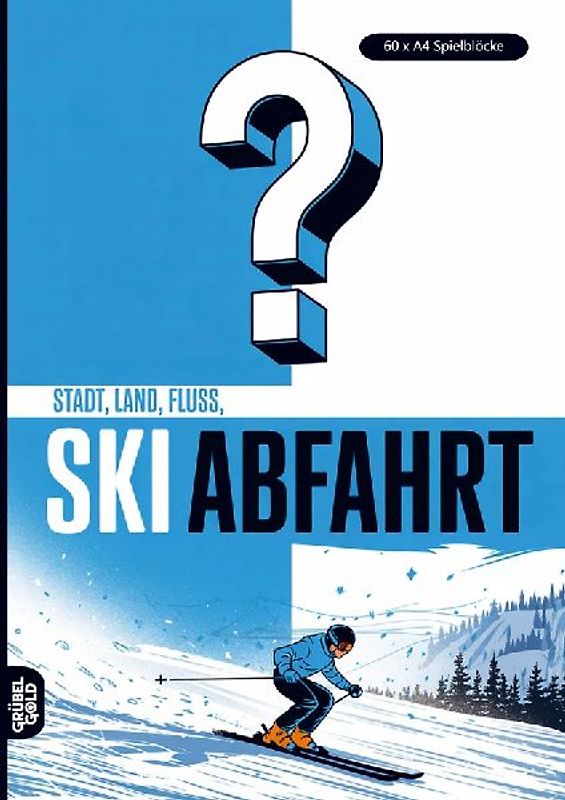 Stadt, Land, Fluss, Ski Abfahrt