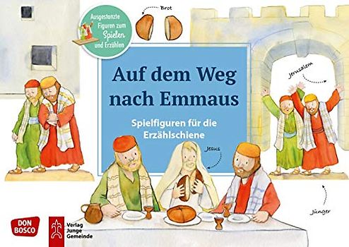 Auf dem Weg nach Emmaus.: Ausgestanzte Figuren zum Spielen und Erzählen. Jesus lebt: Kindern Ostern erklären. Für KITA, Grundschule & ... Erzählschiene: Bibel, Heilige und Vorbilder)