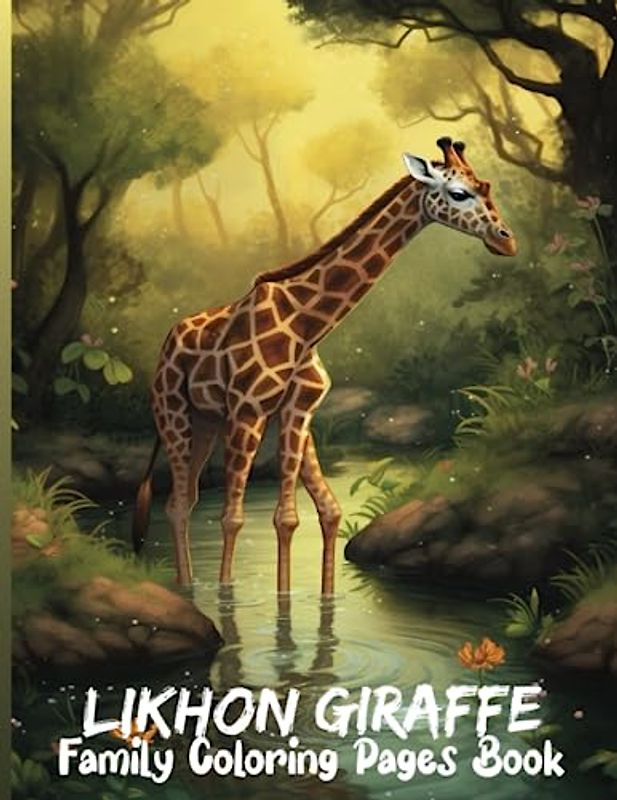 Likhon Giraffe Family Coloring Pages Book