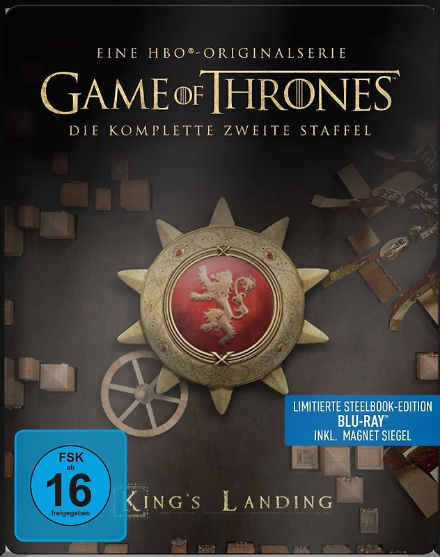 Game of Thrones: Die komplette zweite Staffel [5 Discs, ink. Steelbook & Magnet Siegel Haus Lannister] Blu-ray Disc