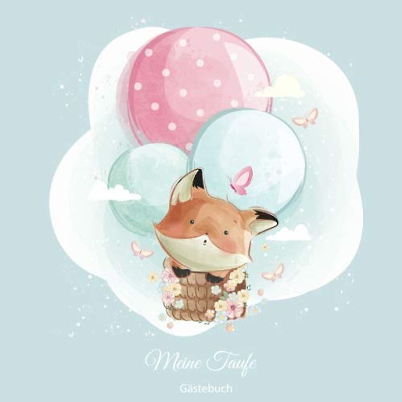 Meine Taufe: Gästebuch und Erinnerungsalbum zur Taufe | für Jungen | Geschenkidee | Paten Onkel | Paten Tante | 110 Seiten 21,5cm x 21,5 cm