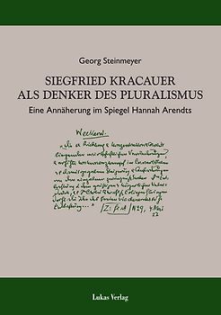Siegfried Kracauer als Denker des Pluralismus