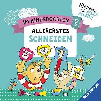Im Kindergarten: Allererstes Schneiden
