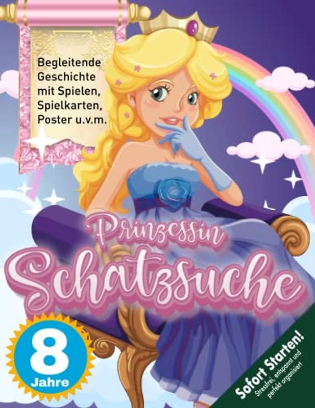Prinzessin Schatzsuche Schnitzeljagd Kindergeburtstag ab 8 Jahren |: Ein Schatz voller Geheimnisse - Kann Prinzessin Mara ihn retten? Die Suche nach ... Schatz beginnt! (Bravo Schatzsuche)