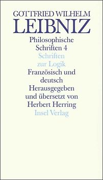 Philosophische Schriften. Französisch und deutsch. Vier in sechs Bänden