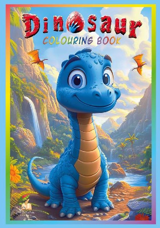Dinosaur Colouring Book for Children Ages 4-8 With 50 Cute Illustrations    to Colour