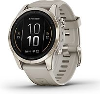 Garmin Epix Pro (Gen 2) 42 mm beige/zachtgoud met beige polsband [wifi, Sapphire] - refurbished