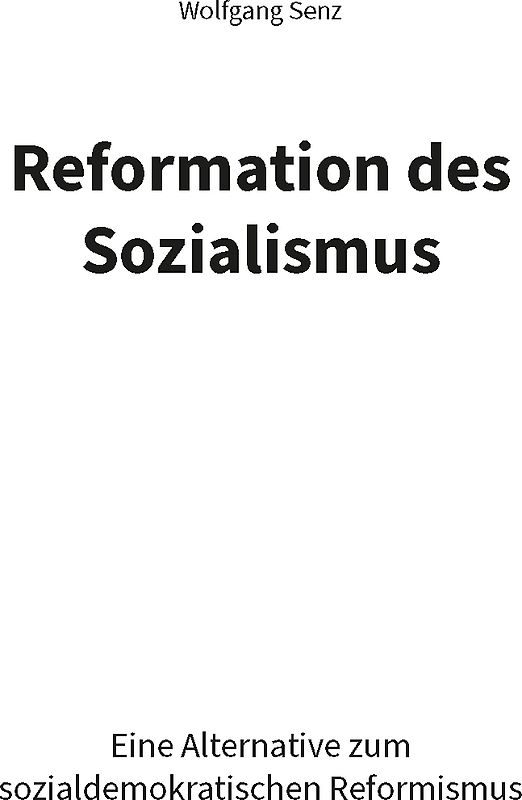 Reformation des Sozialismus
